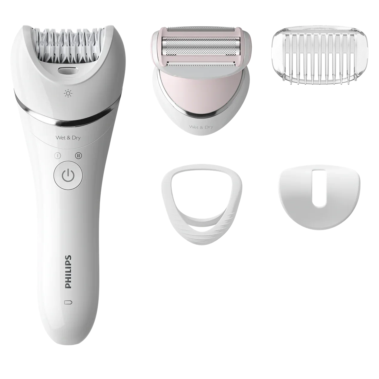 Philips Series 8000 Wet & Dry Epilator, Cordless With 5 Accessories BRE710/00 - Gomix Brands Outlet